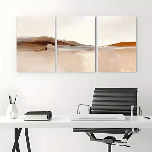 3pcs Ocean Wave Abstract Artwork Canvas Framed 60x90cm - High Quality Print 100% Australian Made Wall Canvas Ready to Hang