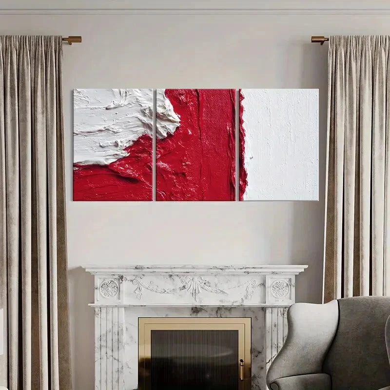 3pcs Abstract Art Contemporary Design Poster Metal Print Ready to Hang Art