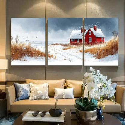 3pcs Coastal Holiday Beach Home Metal Print Ready to Hang Art