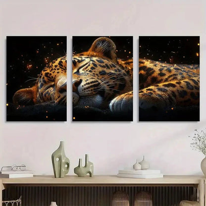 3pcs Dopamine Style Minimalist Animal Metal Print Ready to Hang Art