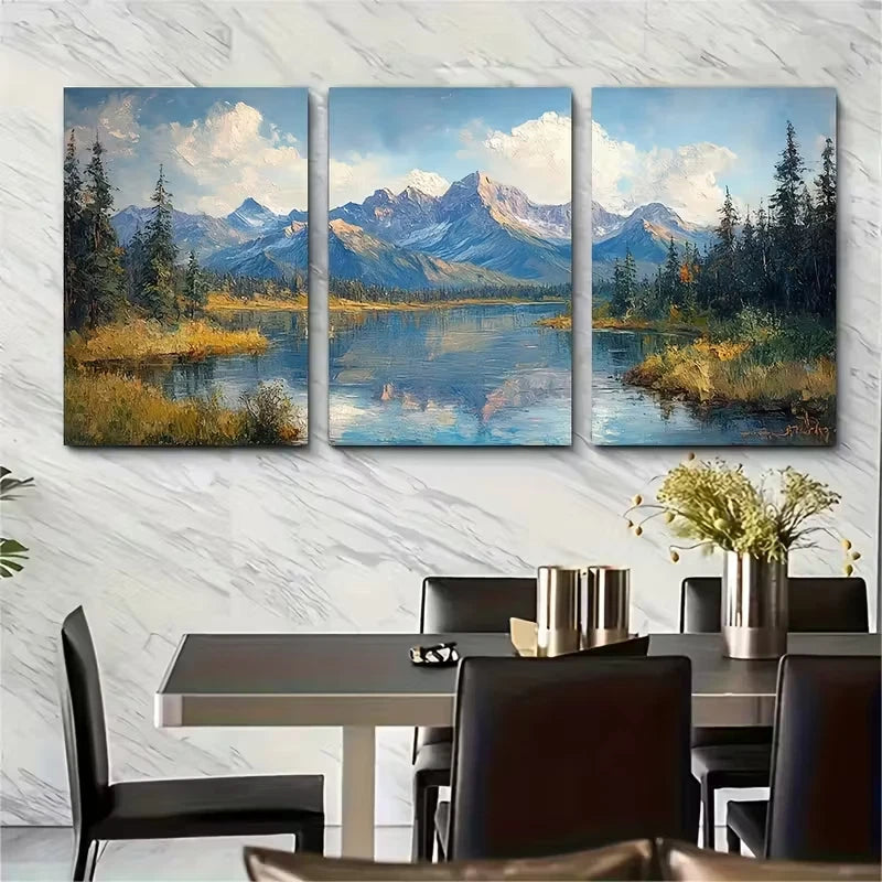 3pcs Arches Landscape Painting Utah National Park Metal Print Ready to Hang Art