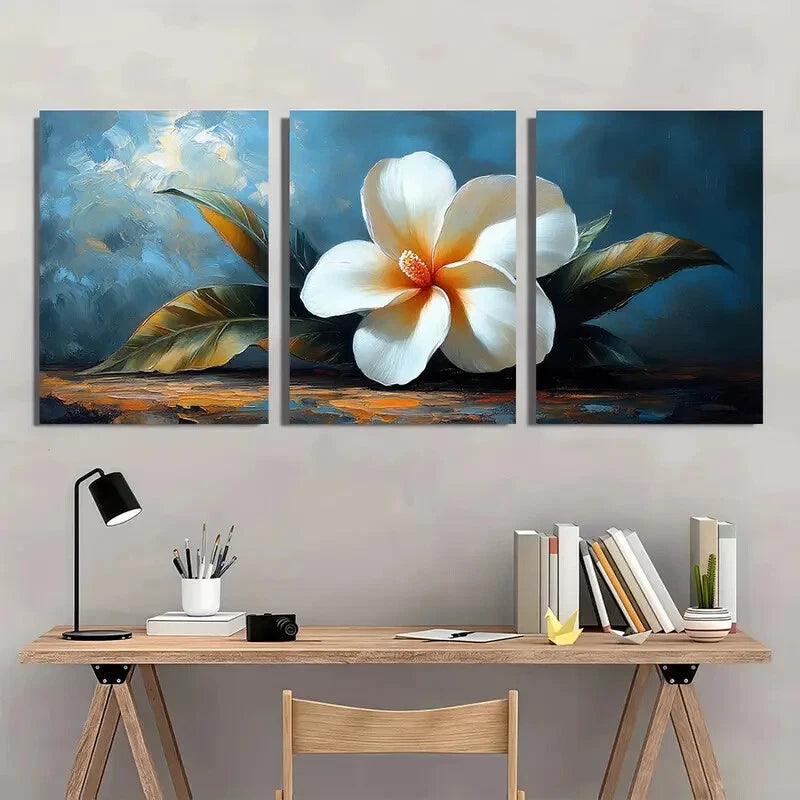 3pcs Minimalist Tropical Monstera Leaf Metal Print Ready to Hang Art