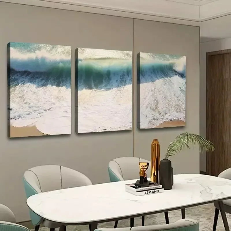 3pcs Wave Surf Board Canvas Framed 40x60cm - High Quality Print 100% Australian Made Wall Canvas Ready to Hang