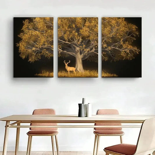 3pcs Majestic Stage Finesse & Beautiful Metal Print Ready to Hang Art