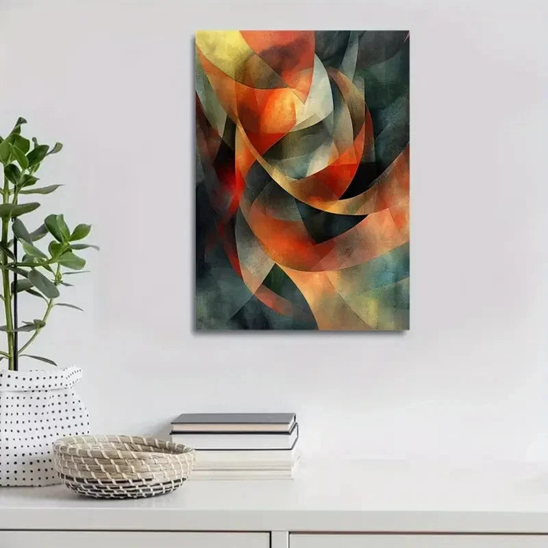 Beautiful Modern Abstract Versatile Painting 40x60cm Metal Print Ready to Hang