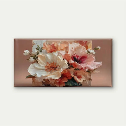 Abstract Floral Oil Painting Wall Art Canvas Office Home Room Framed 120x60cm