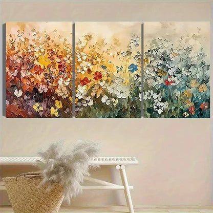 3pcs Autumn Leaves Wall Art Canvas Unframed - High Quality Print 100% Australian Made Wall Canvas