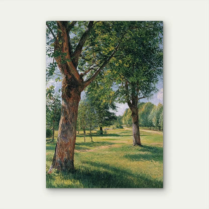 Chestnut Trees at Osny" Impressionist Metal Print Ready to Hang