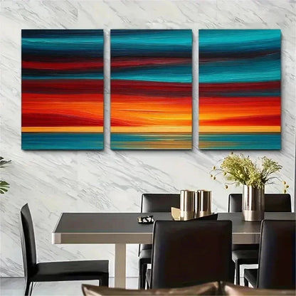 3pcs Modern Minimalist Impressionist Perfect Wall Art Set Canvas Framed 50x70cm - High Quality Print 100% Australian Made Wall Canvas Ready to Hang