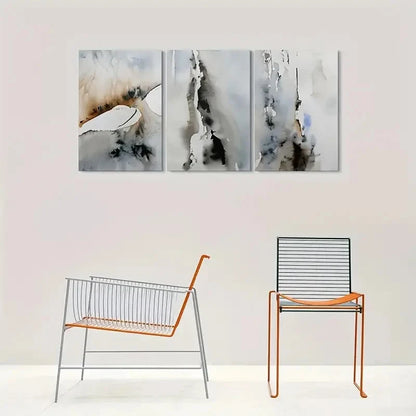 3pcs Minimalist Watercolor Design Metal Print Ready to Hang Art