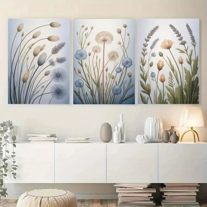3pcs Botanical Monstera & Banana Leaf Metal Print Ready to Hang Art