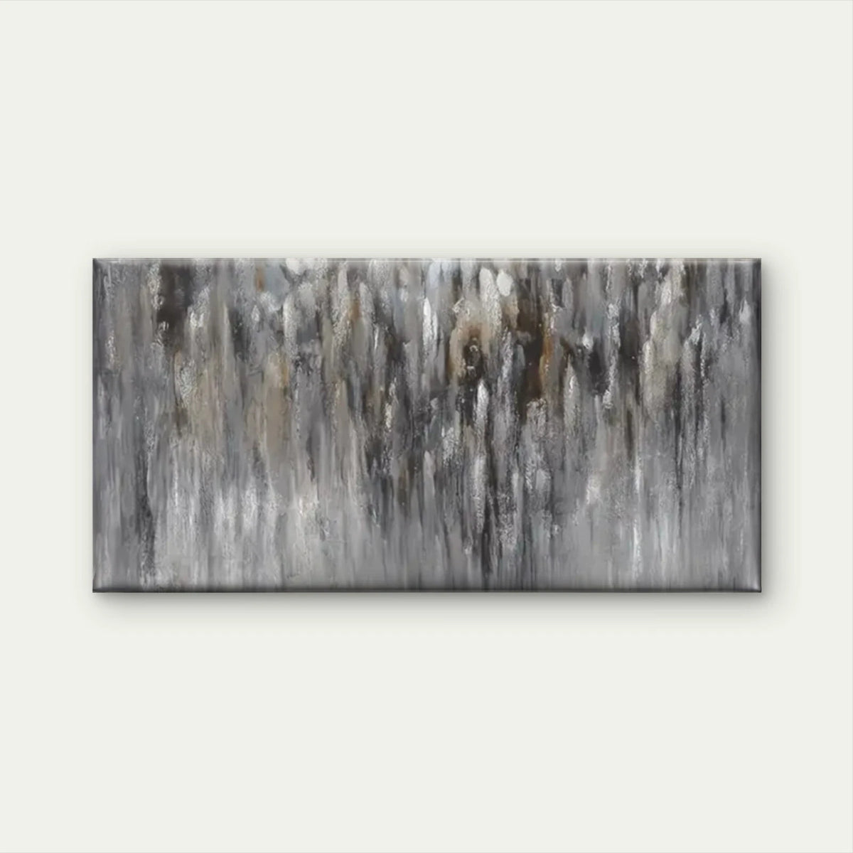 Grey White Abstract Wall Art Canvas Office Home Room Framed 120x60cm