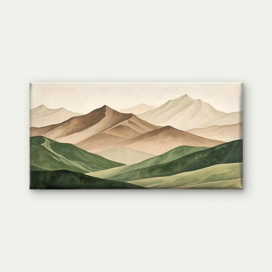 Abstract Mountain Landscape Wall Art Canvas Office Home Room Framed 120x60cm