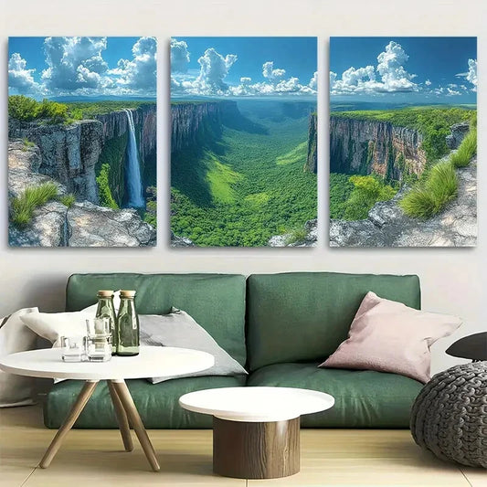 3pcs Chapada dos Guimares National Park Metal Print Ready to Hang Art