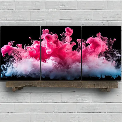 3pcs Featuring Beautiful Lines Under The Code Metal Print Ready to Hang Art