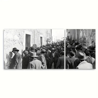 3pcs Vintage Mexican Revolutionary Photograph Metal Print Ready to Hang Art