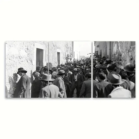 3pcs Vintage Mexican Revolutionary Photograph Metal Print Ready to Hang Art