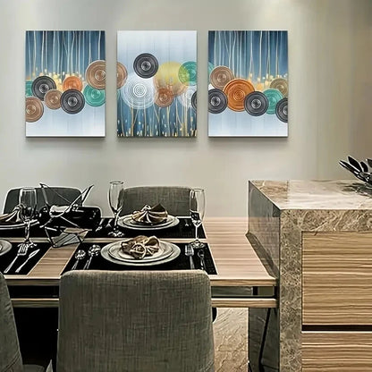 3pcs Paintings Minimalist Abstract  Metal Print Ready to Hang Art