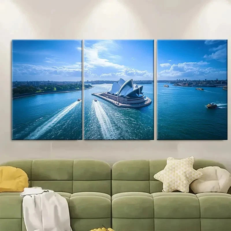 3pcs Australia Travel Hunter Valley Zoo Metal Print Ready to Hang Art