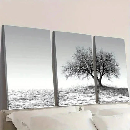 3pcs Sketch Shepherd Tree Drawing DI Wall Art Set Canvas Unframed - High Quality Print 100% Australian Made Wall Canvas