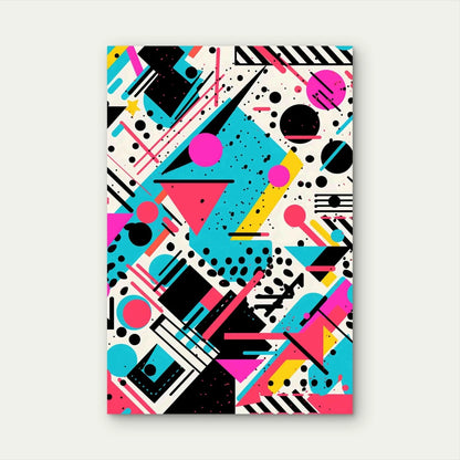 Abstract Seamless Pattern Design 40x60cm Metal Print Ready to Hang