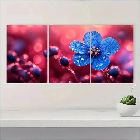 3pcs Scorpion Grasses Flower Garden Perfect Wall Art Set Canvas Framed 40x60cm - High Quality Print 100% Australian Made Wall Canvas Ready to Hang