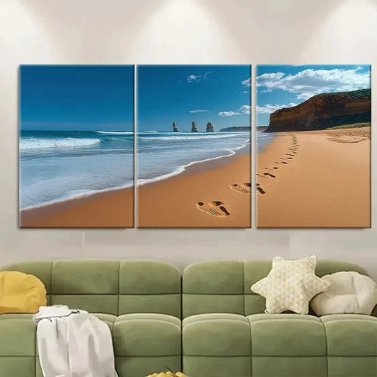 3pcs Twelve Apostles Beach Victoria Australia Metal Print Ready to Hang Art