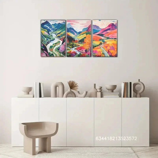 3pcs Snowdonia National Park poster Metal Print Ready to Hang Art