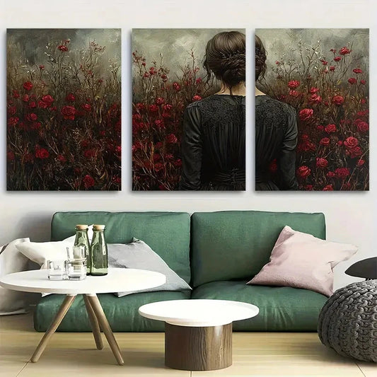 3pcs Persephone Dark Academia Design Metal Print Ready to Hang Art