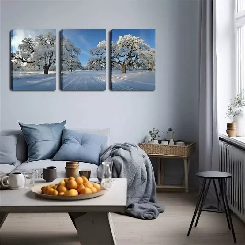 3pcsRustic Coastal Landscape Wall Art Set Canvas Framed 50x70cm -  High Quality Print 100% Australian Made Wall Canvas Ready to Hang - Bella Home Decor