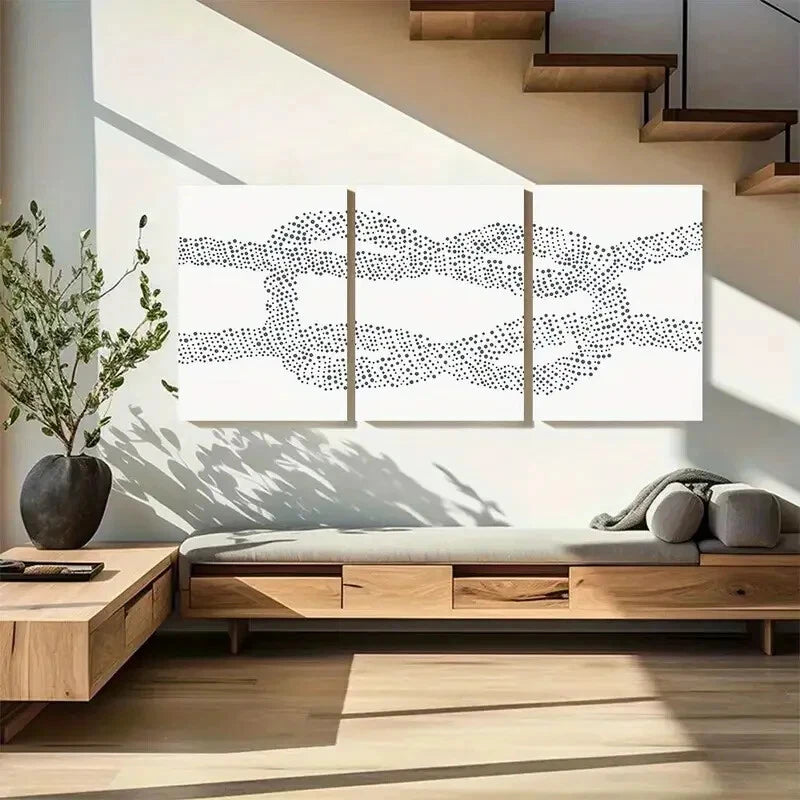 3pcs Nautical Square Knot Coastal Print Metal Print Ready to Hang Art