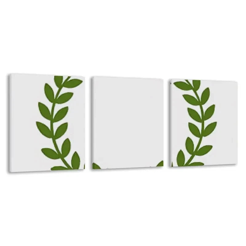 3pcs Graphic Design of Aan Olive Branch Wreath  Wall Art Set Canvas Framed 60x90cm - High Quality Print 100% Australian Made Wall Canvas Ready to Hang