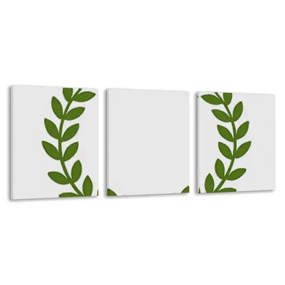 3pcs Graphic Design of Aan Olive Branch Wreath  Wall Art Set Canvas Framed 60x90cm - High Quality Print 100% Australian Made Wall Canvas Ready to Hang