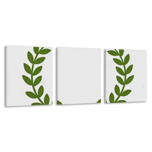 3pcs Graphic Design of Aan Olive Branch Wreath  Wall Art Set Canvas Framed 60x90cm - High Quality Print 100% Australian Made Wall Canvas Ready to Hang