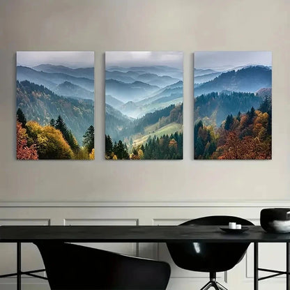 3pcs Nature Landscape Painting Metal Print Ready to Hang Art