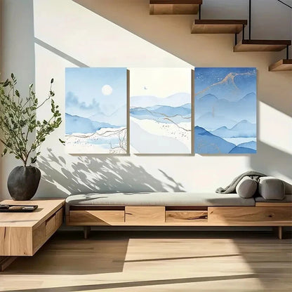 3pcs Stunning Coastal Blue Ocean Beach Scenes Metal Print Ready to Hang Art