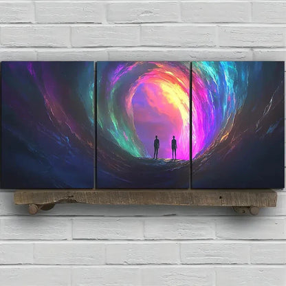 3pcs Stunning Scenery Colourful Metal Print Ready to Hang Art