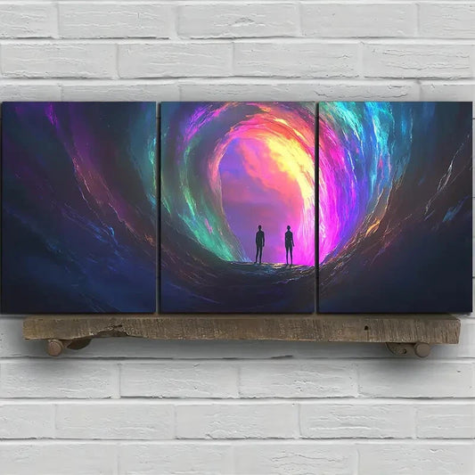 3pcs Stunning Scenery Colourful Metal Print Ready to Hang Art