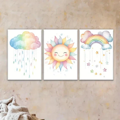 3pcs Three-Piece Canvas Artwork Wall Art Set Canvas Unframed - High Quality Print 100% Australian Made Wall Canvas