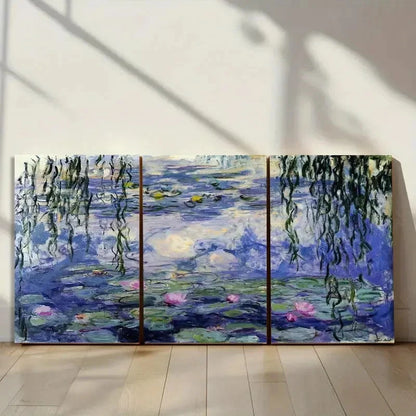 3pcs Claude Monet Water Lilies Metal Print Ready to Hang Art
