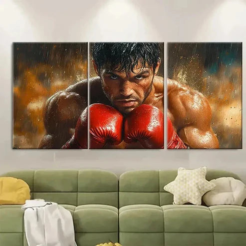 3pcs Action Scenes with Dramatic Wall Art Set Canvas Unframed – High Quality Print 100% Australian Made Wall Canvas