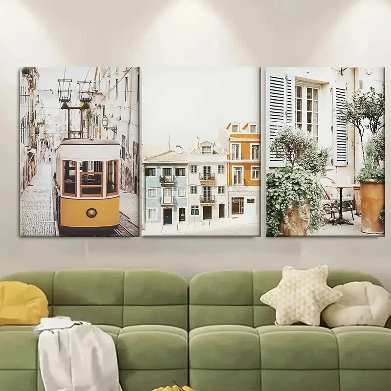 3pcs Portugal Print Travel Art Print Gallery Metal Print Ready to Hang Art