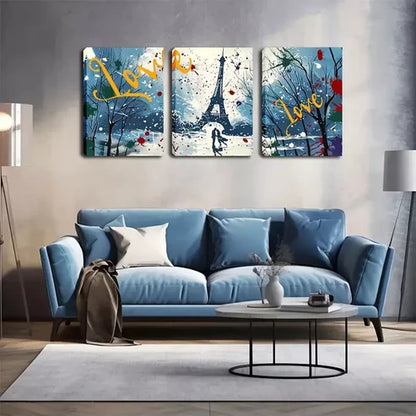 3pcs Triple Abstract Canvas Framed 60x90cm - High Quality Print 100% Australian Made Wall Canvas Ready to Hang