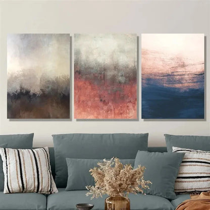 3pcs ,shabby vintage texture, textured Metal Print Ready to Hang Art