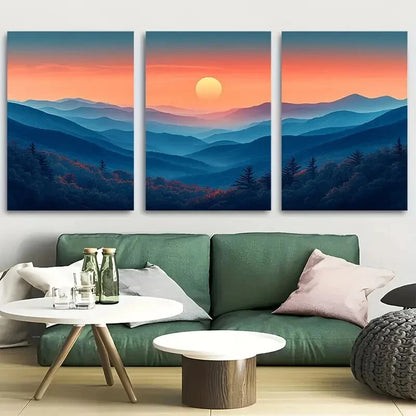 3pcs Shenandoah National Park Virginia Travel Metal Print Ready to Hang Art