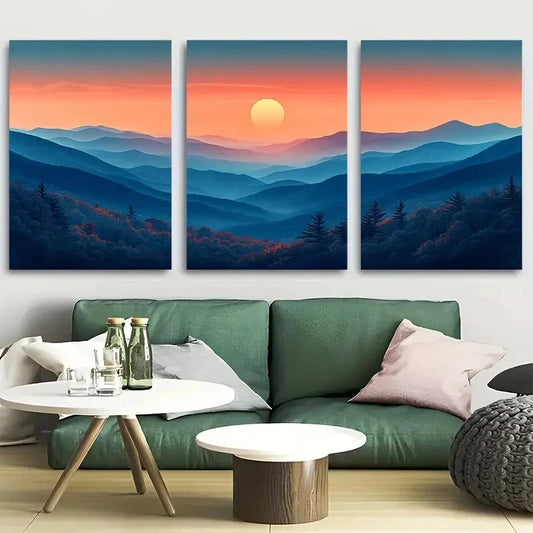 3pcs Shenandoah National Park Virginia Travel Metal Print Ready to Hang Art