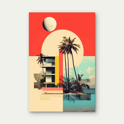 Rendering Inspirational Mood Board 40x60cm Metal Print Ready to Hang