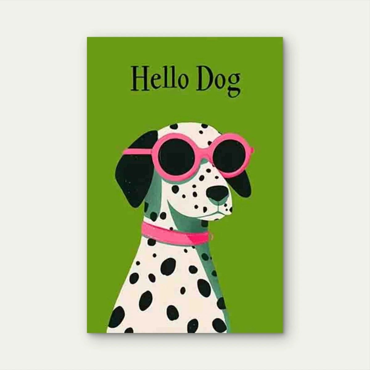 Cool Dalmatian Puppy Metal Print Ready to Hang