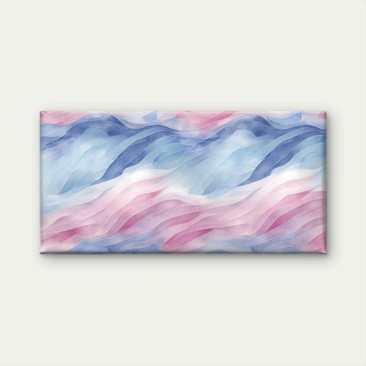Blue Pink Swirls Wall Art Canvas Office Home Room Framed 120x60cm