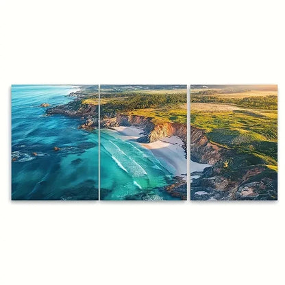 3pcs Margaret River Prevelly Beach Australia Metal Print Ready to Hang Art